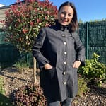 Veste en denim brodé